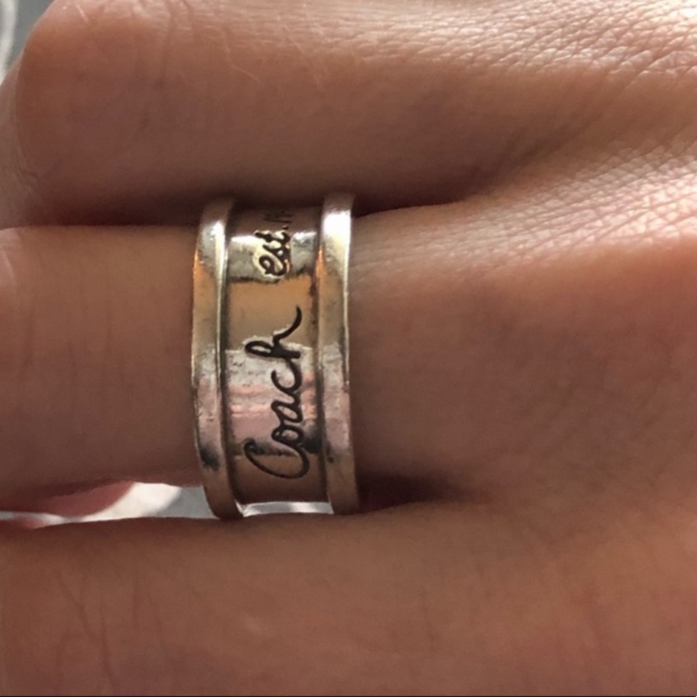 COACH est 1941 925 Sterling Silver Ring size 7